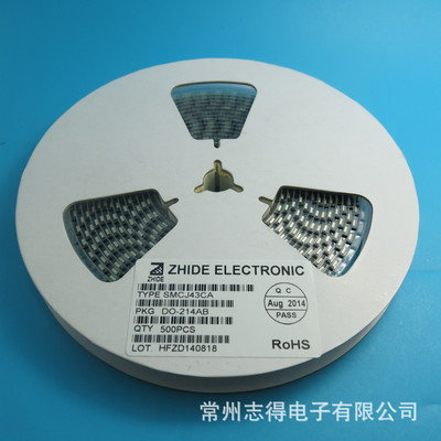 SMCJ43CA瞬態抑制二極管 志得電子原廠現貨，為通信與自動控制系統保駕護航